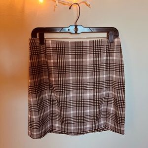 EYESHADOW Plaid Mini Skirt